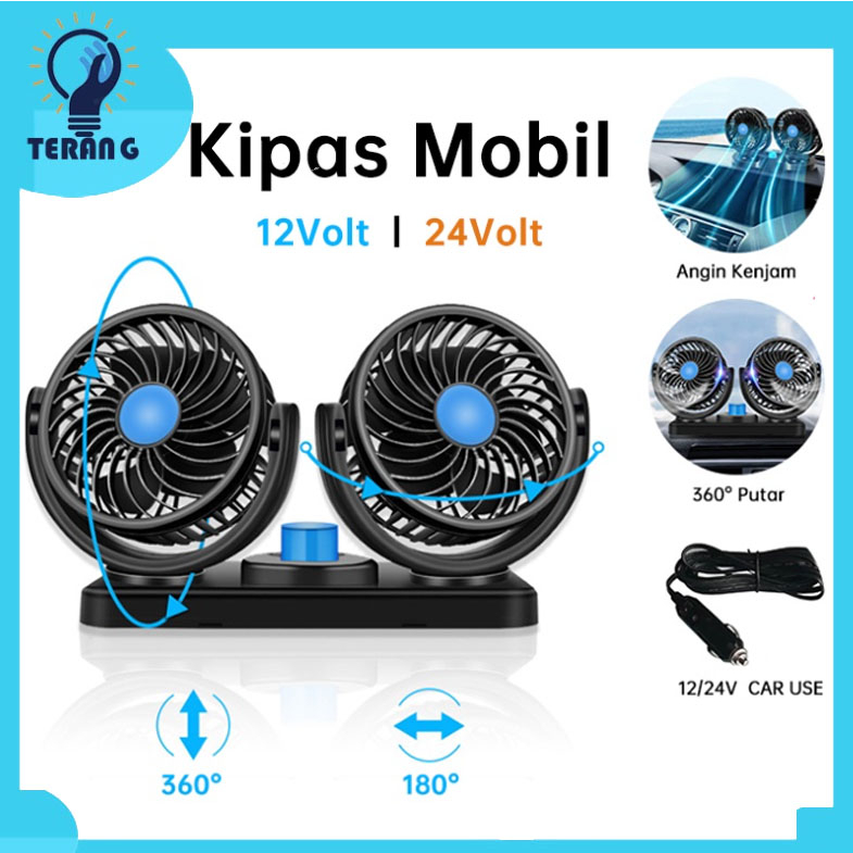 Jual Kipas Angin Mobil Yazuho T T Car Cooling Double Fan Shopee Indonesia