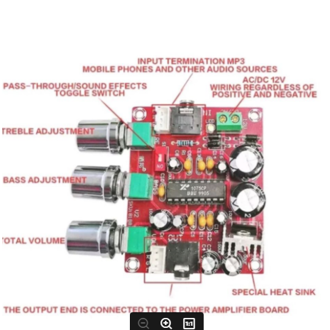 Jual kit Rangkaian modul tone control stereo hifi low noise digital ...