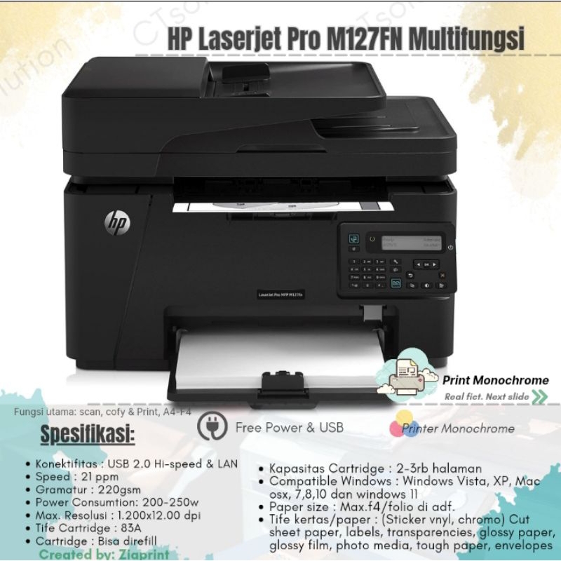 Jual HP Laserjet Pro M127 fn Multifungsi | Shopee Indonesia