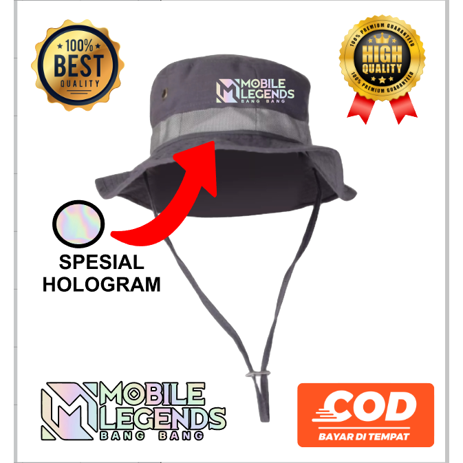 Jual Topi gunung topi rimba hologram mobile legend viralclothing ...
