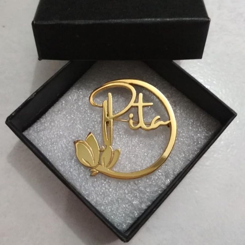 Jual Bros Bunga 041 Gold Plated 24k Free Custome Nama Logo Dll Shopee Indonesia 2131