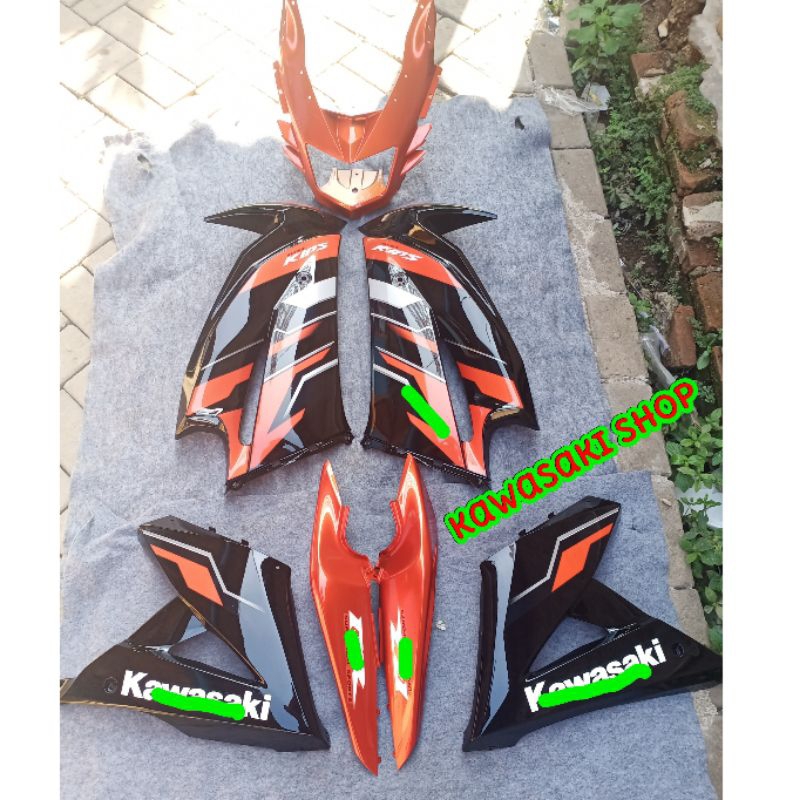 Jual fairing ninja rr new set orange 2015 original | Shopee Indonesia