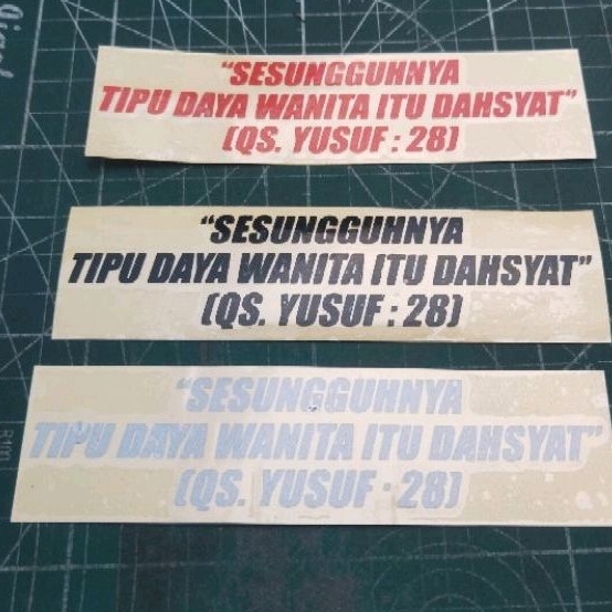 Jual Stiker Sesungguhnya Tipu Daya Wanita Itu Dahsyat Stiker Motor