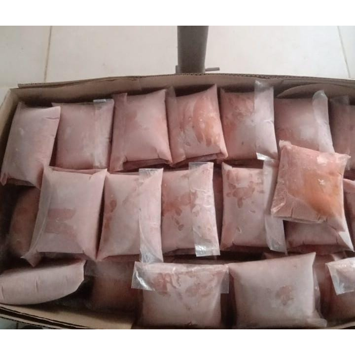 Jual Tetelan Salmon Scrape Mince 500 gram tanpa tulang dan duri (Daging ...