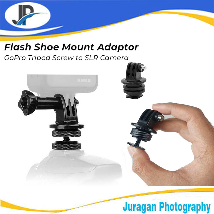 Jual Tripod Screw to SLR Camera Flash Shoe Mount Adaptor GoPro | Shopee ...