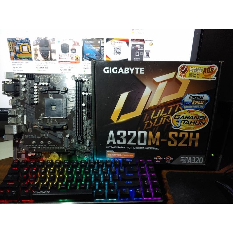 Jual gigabyte a320m s2h v2 | Shopee Indonesia