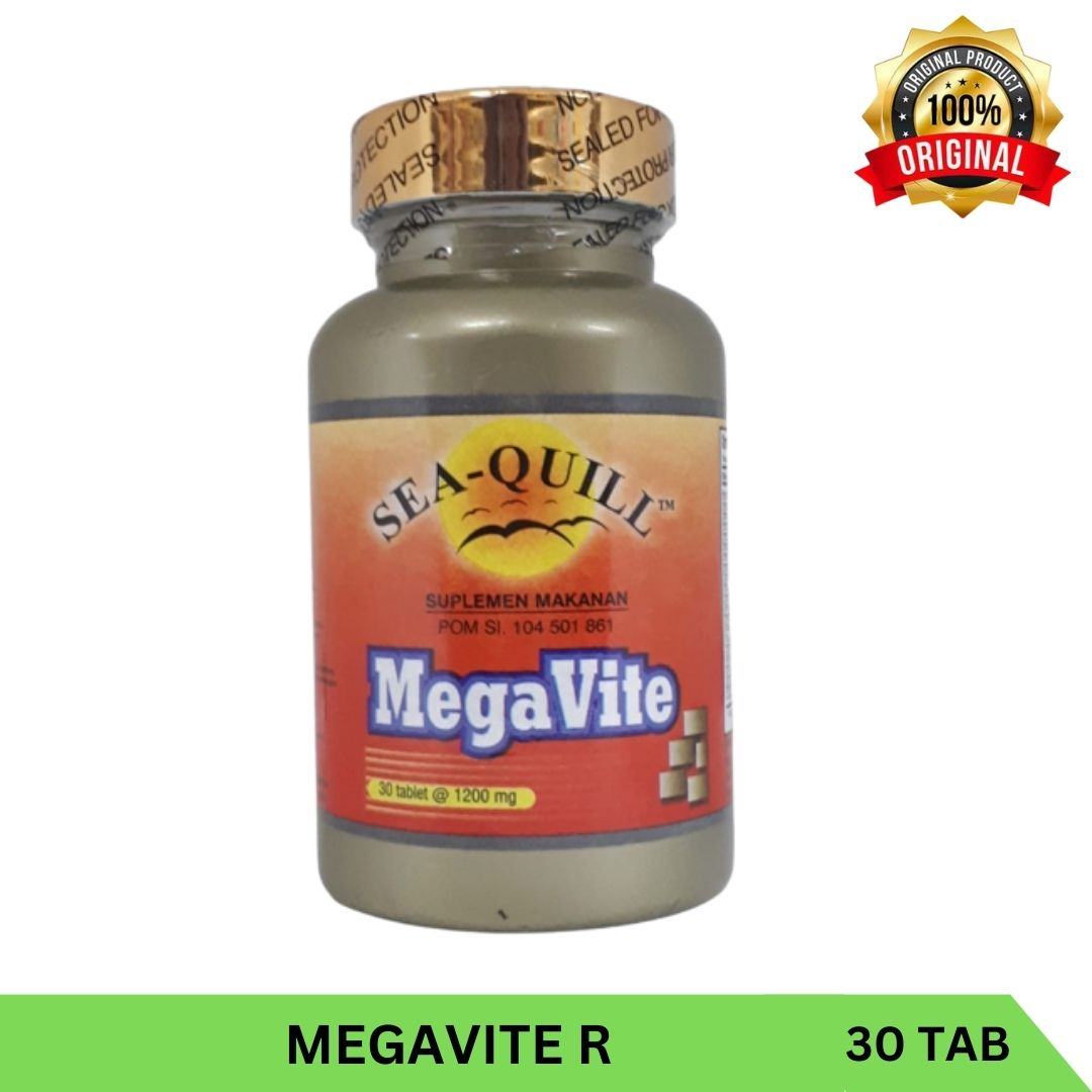 Jual Sea Quill Megavite Iron Free 30 tabs MULTIVITAMIN - isi 30 tablet ...