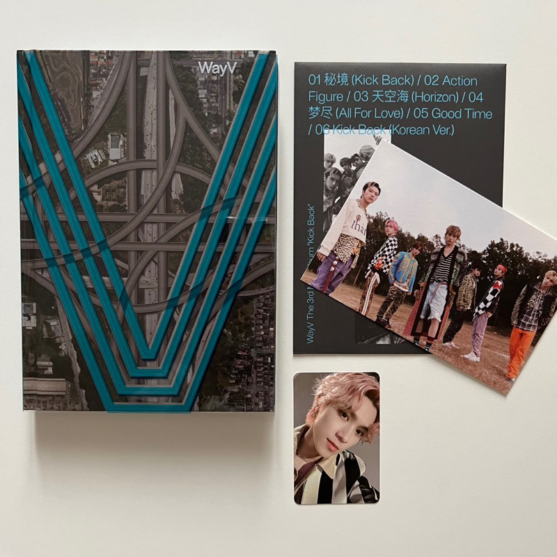 WayV 3rd Mini Album 'Kick Back' 2 Version SET - CD + Book + Poster