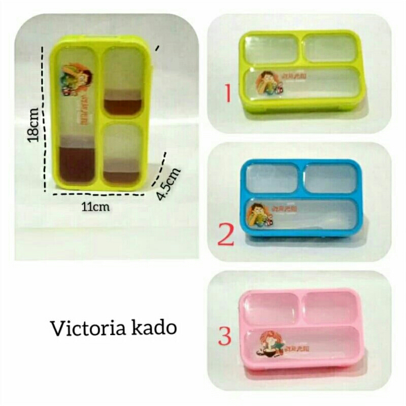 Jual Kotak Tempat Makan Bekal Lunch Box Model Yoyee Yooyee Kecil Sekat