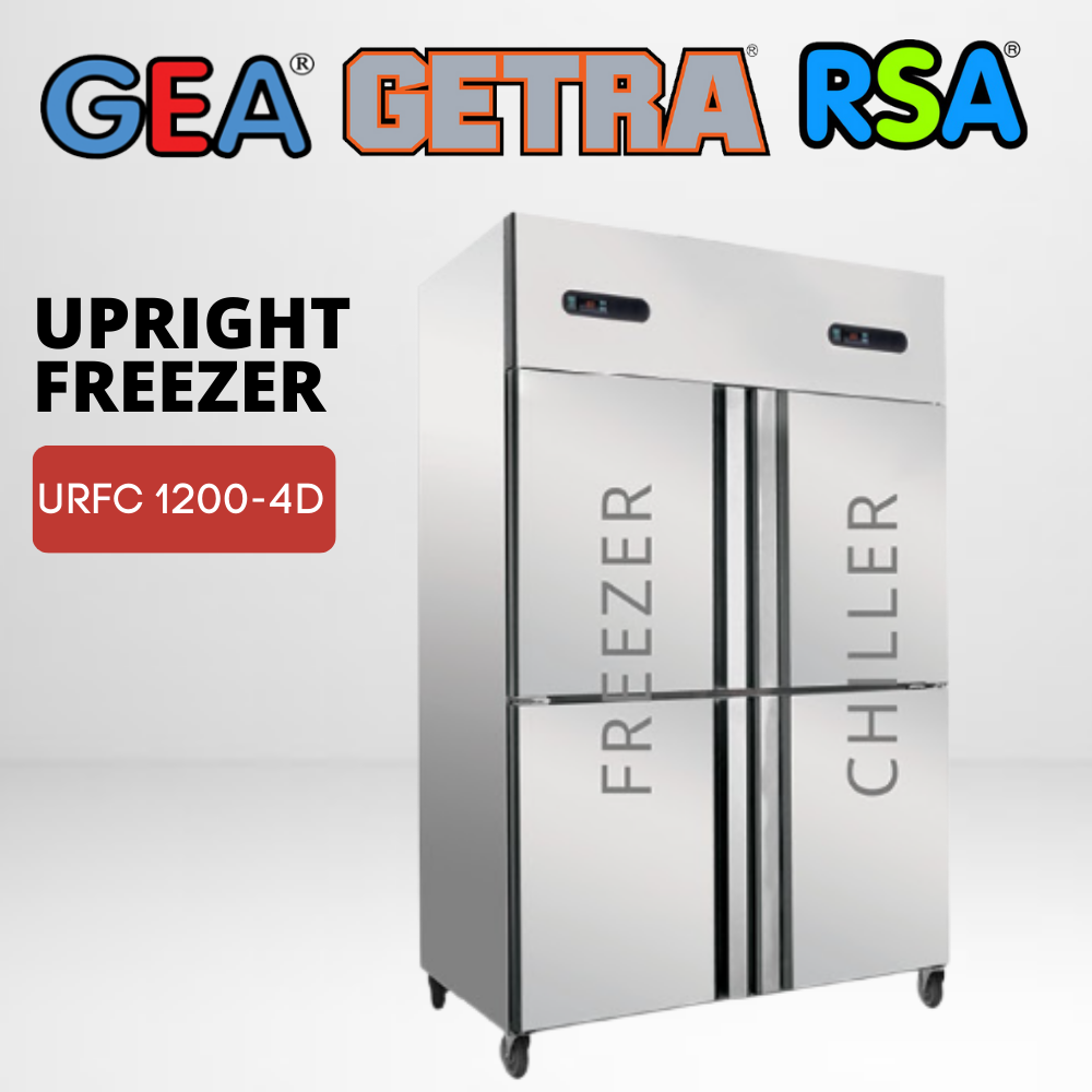 Jual COMMERCIAL UPRIGHT CHILLER DAN FREEZER GEA URFC-1200-4D KULKAS ...