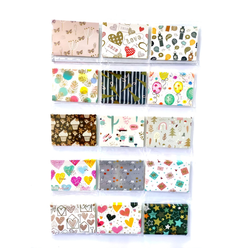 Jual Kartu ucapan Terima kasih isi 135pc/ kartu ucapan Ulang tahun