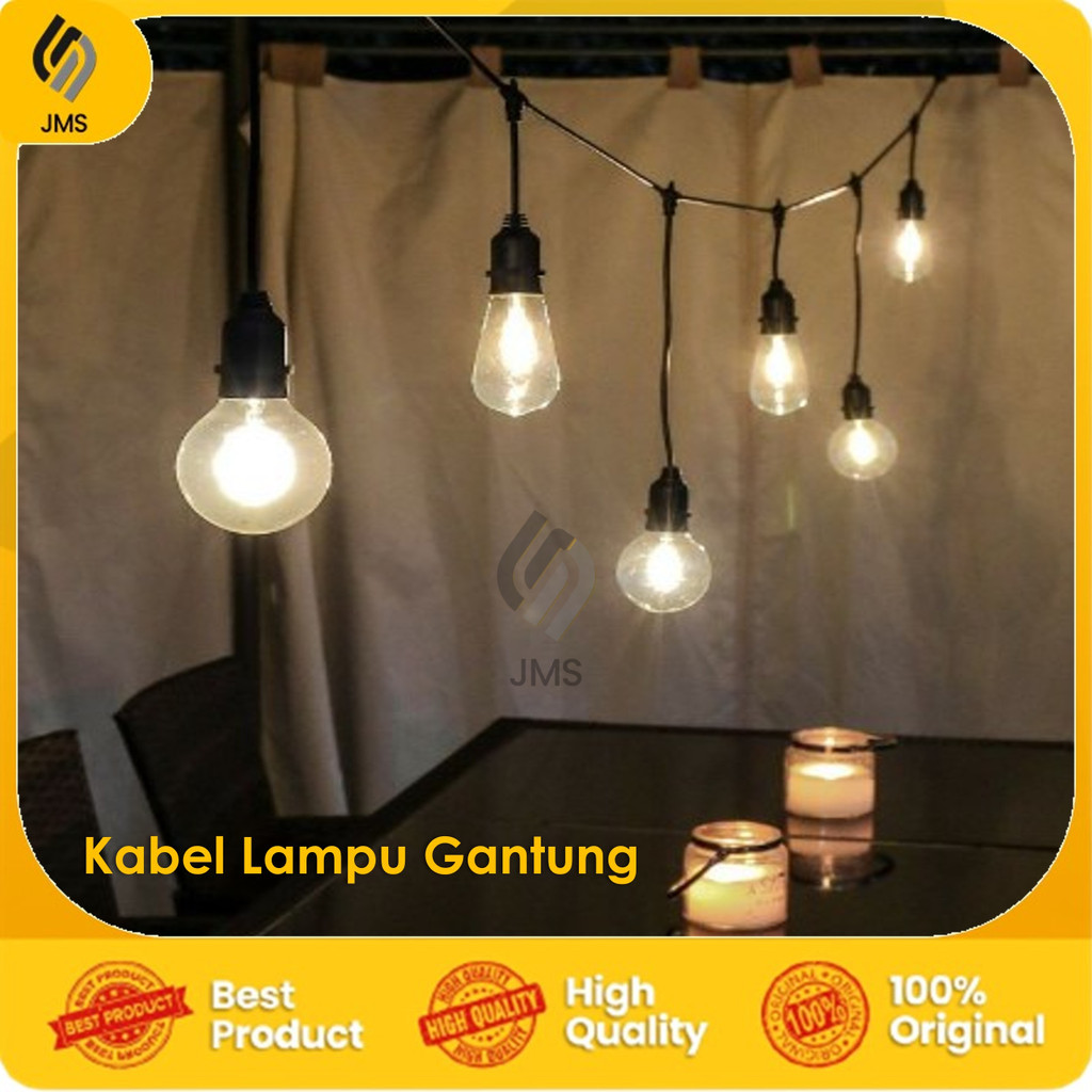 Jual Kabel Fitting Gantung Naik Turun / Lampu Gantung Outdoor Up Down ...