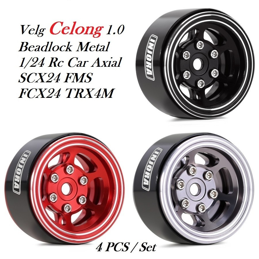 Jantes Beadlock 1.0 Pouces Aluminium Pour TRX4M SCX24 - RC Crawler 1/18 1/24