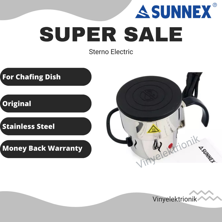 Jual Sunnex Electric Mug - Shape Heating Element / Sterno Chafing Dish ...