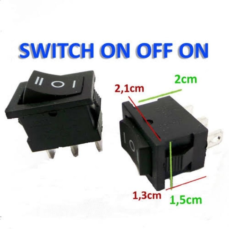 Jual SAKLAR SWITCH ON OFF HITAM 2 PIN TANAM MINI KOTAK MOBIL MOTOR ALAT ...