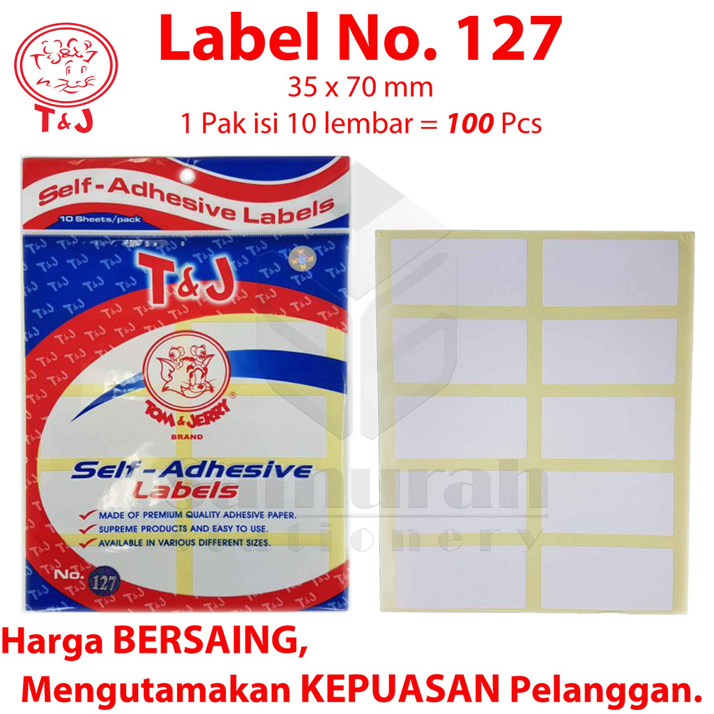 Jual Label Stiker Tom And Jerry Sticker Tempel Tj No 99 100 103 104 105