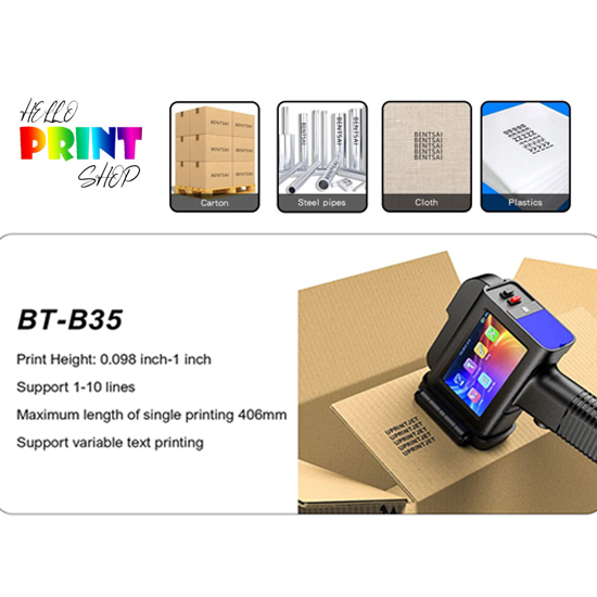 Jual BENTSAI B35 HANDHELD PRINTER INKJET 25,4MM, SOLVENT BASED INK