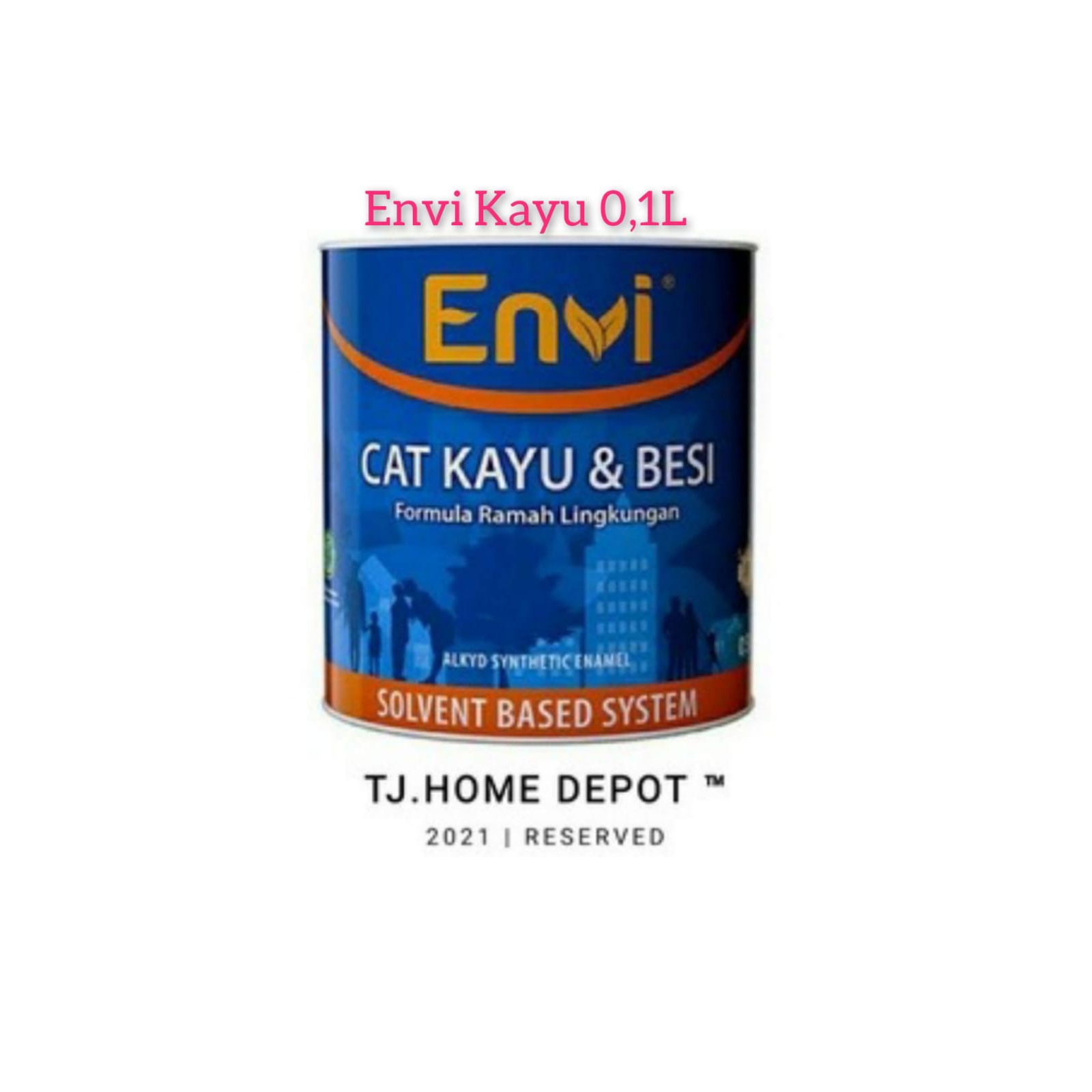 Jual ENVI Cat Kayu dan Besi Ramah Lingkungan 0,1L Indaco 100cc | Shopee ...
