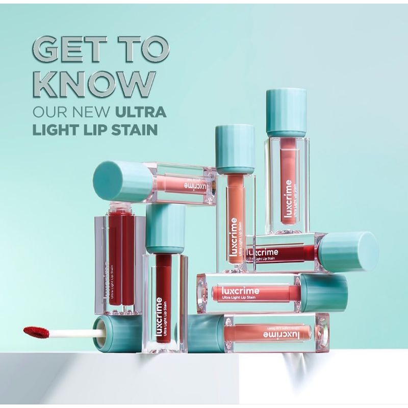 Jual Luxcrime Ultra Light Lip Stain Formula dan Packaging baru HANYA