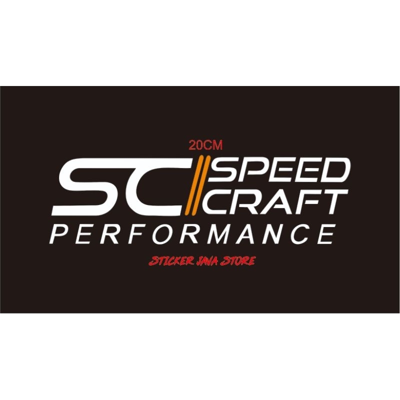 Jual STIKER SC SPEED CRAFT PERFORMANCE 20CM | Shopee Indonesia