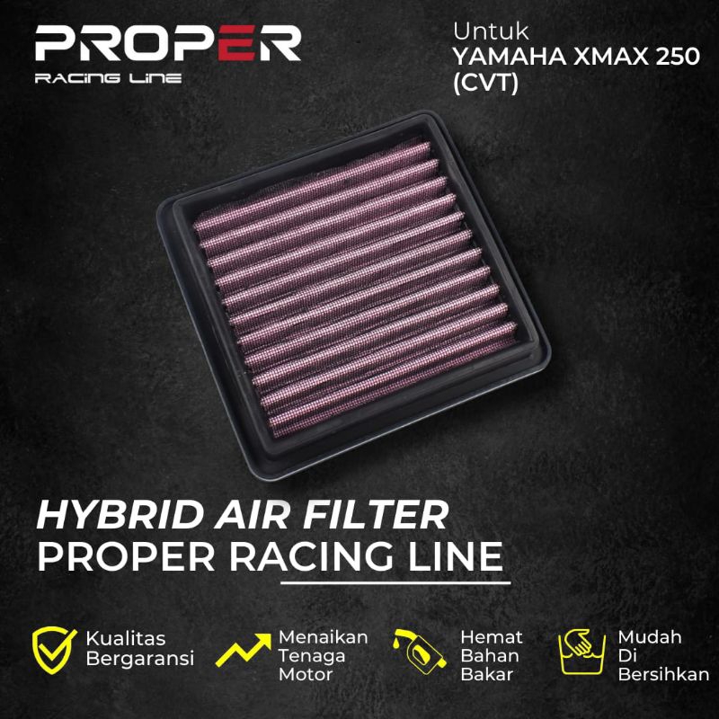 Jual filter udara saringan udara filter hawa yamaha xmax 250 proper ...