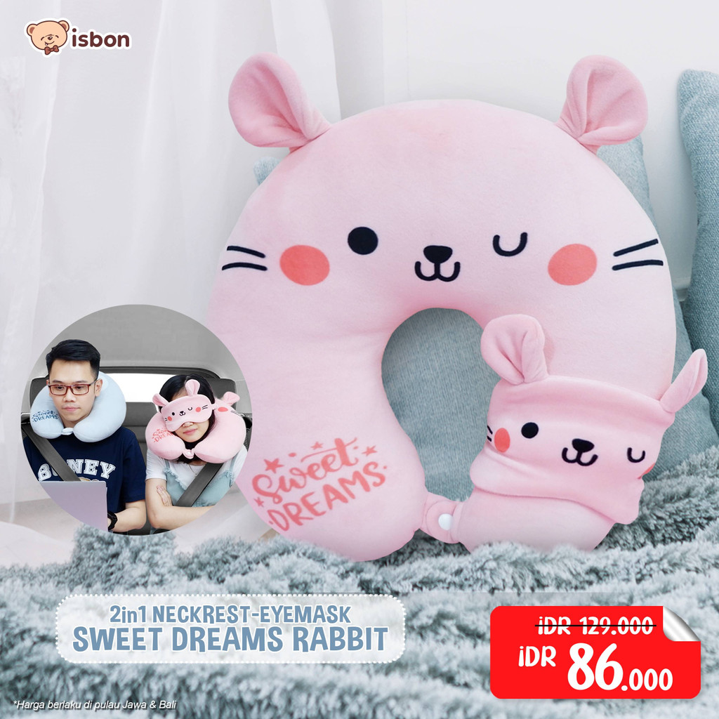 Jual ISTANA BONEKA Balmut Bantal Selimut kelinci sweet dream rabbit ...