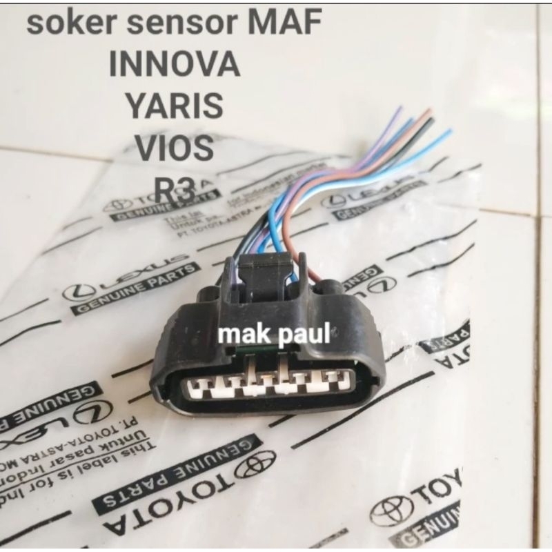 Jual Soket Sensor Maf Air Flow Innova Hilux Fortuner Camry Alprahd Yaris Vios Altis R Original