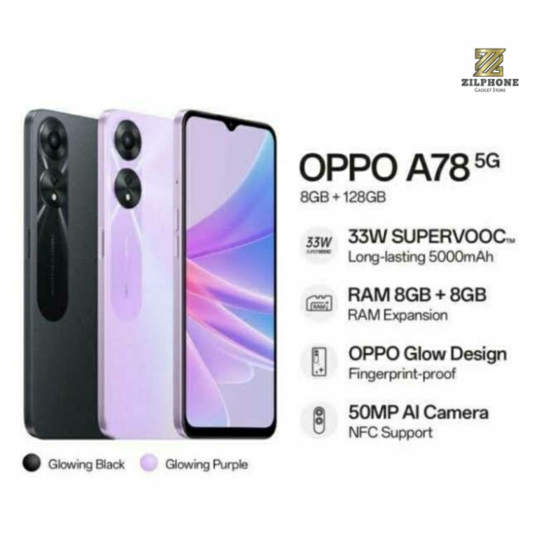 Jual OPPO A78 5G 8GB + 8GB/128GB | Shopee Indonesia