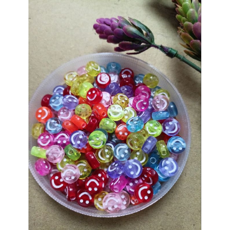 Jual Manik smile/manik hiasan gelang 30(pcs) | Shopee Indonesia