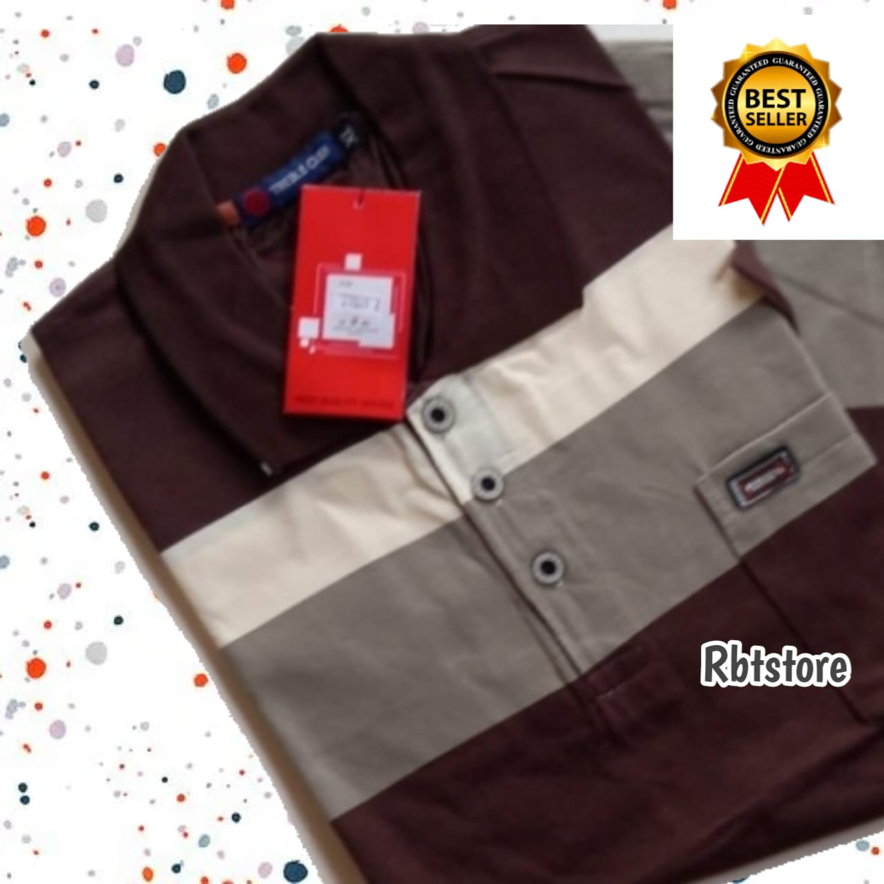 Jual Kaos kerah salur pria lengan pendek ada kantong II jahitan kaos ...