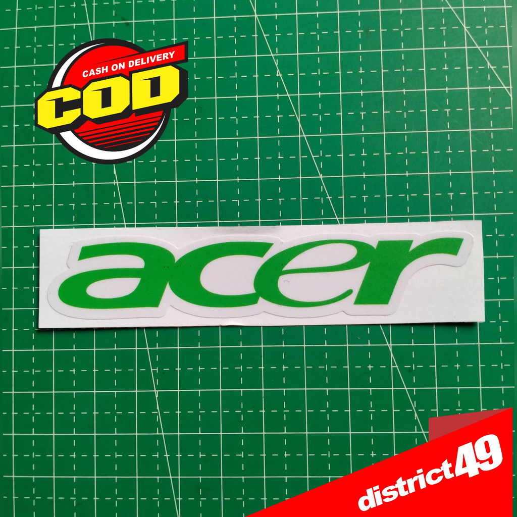Jual Stiker Print Cut ACER Laminasi Glossy bahan tebal anti air untuk ...