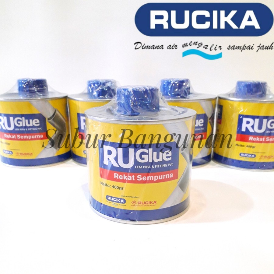 Jual Lem Pipa Rucika Ruglue Trueglue Pipa Paralon Pvc 400 Gram Shopee