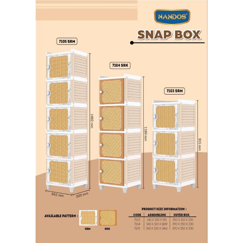 Jual Snap Box Lemari Pakaian Lemari Plastik Nandos Box Nandos Naiba Shopee Indonesia