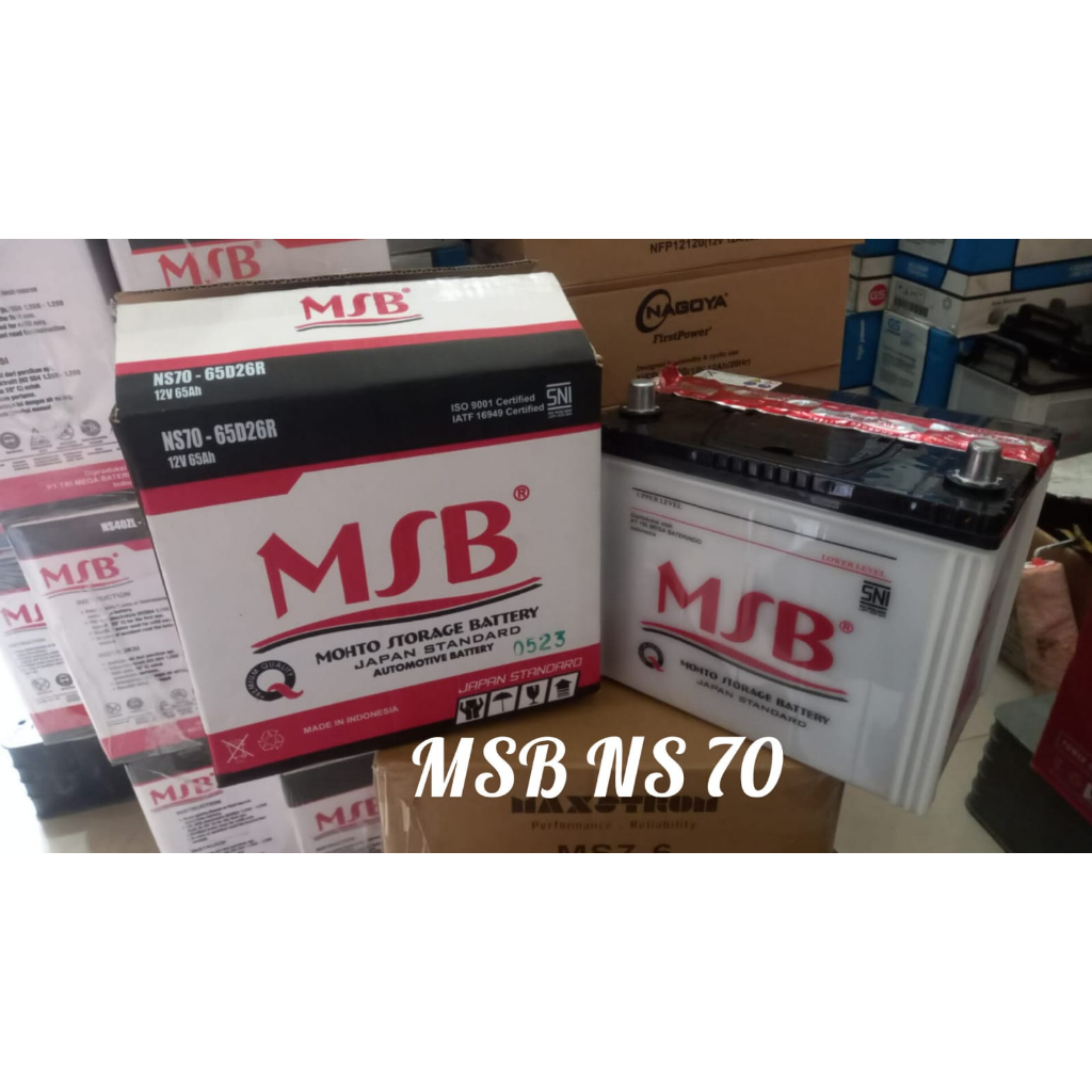 Jual Aki mobil MSB ns70 kijang dyna panther colt diesel fuso hino 12v ...