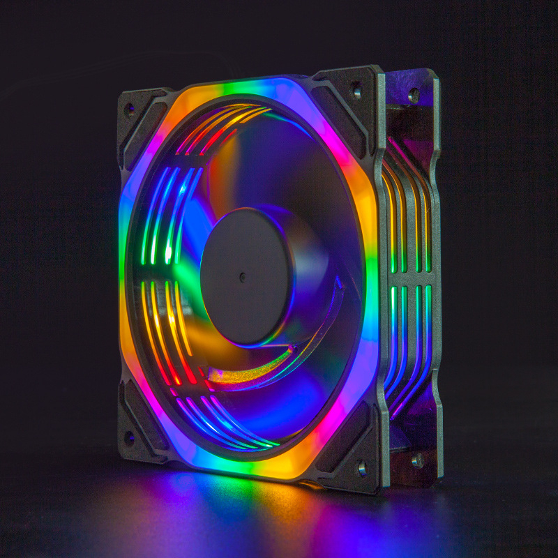 Jual Chassis Cooling Fan Colored LED 120mm / 12cm - BLACK CASE | Shopee ...