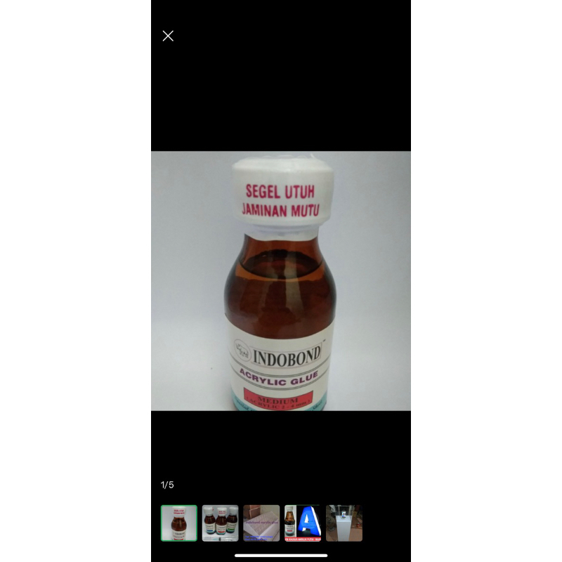 Jual Lem Akrilik Indobond Tipe MEDIUM (2-4 mm) 70 ml | Shopee Indonesia