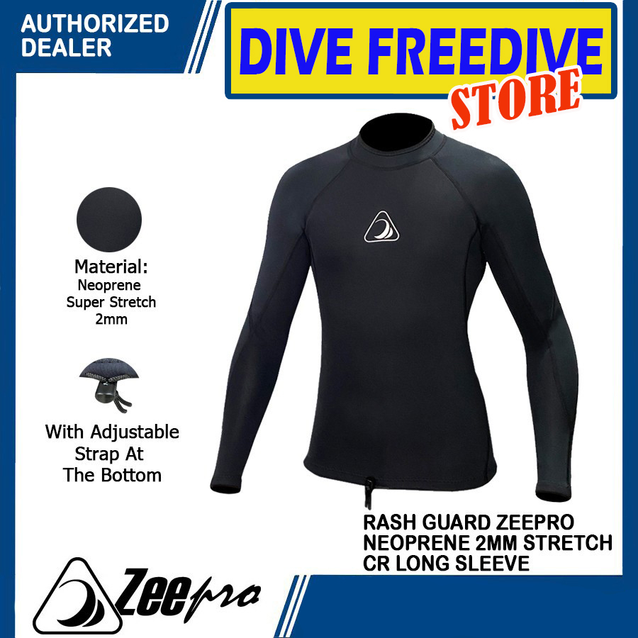 Jual Rash Guard Topper Zeepro Neoprene 2mm CR Neoprene Long Sleeve