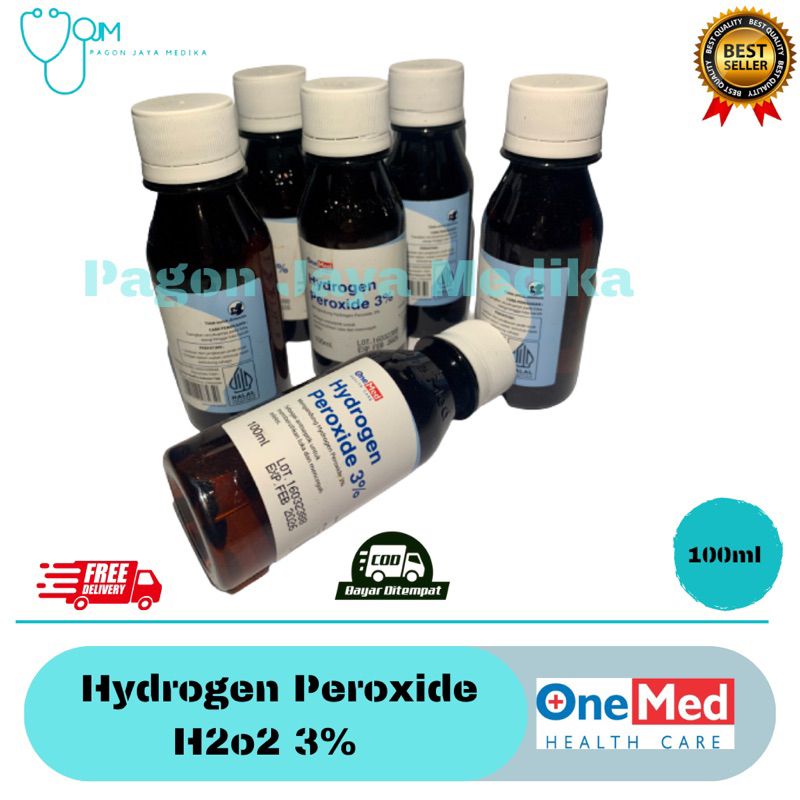 Jual Onemed H2o2 Hydrogen Peroxide 3 100ml Antiseptik 3 Mencuci Luka