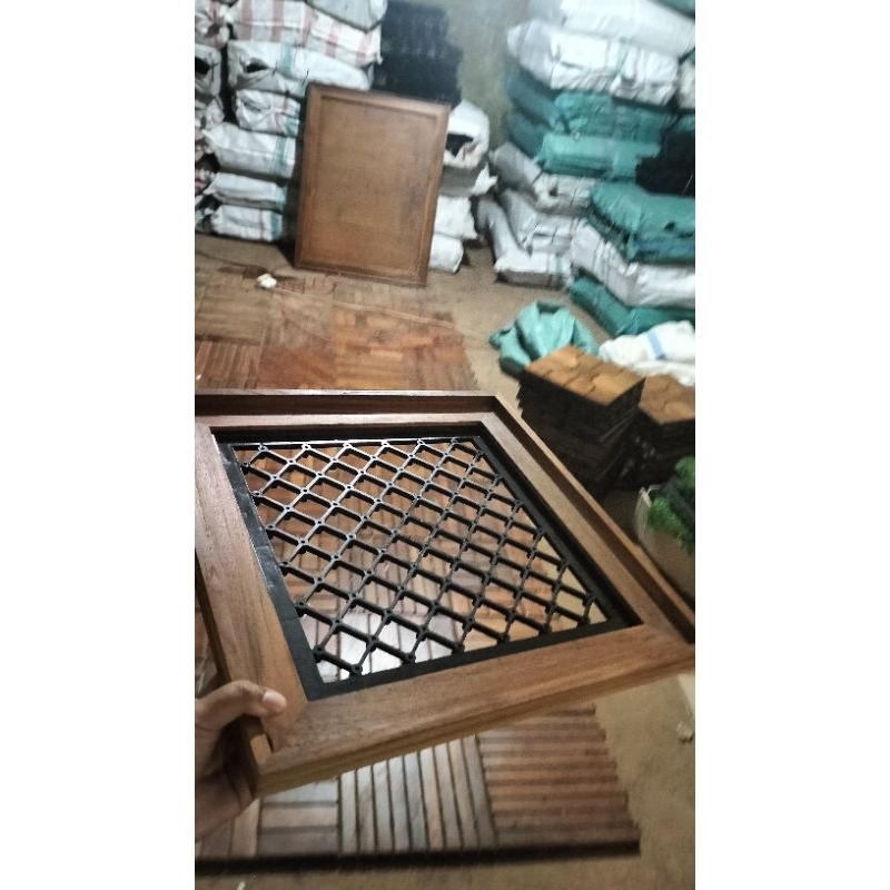 Jual Bingkai platycerium/papan simbar/frame + drinase doubel Les 40*40 ...