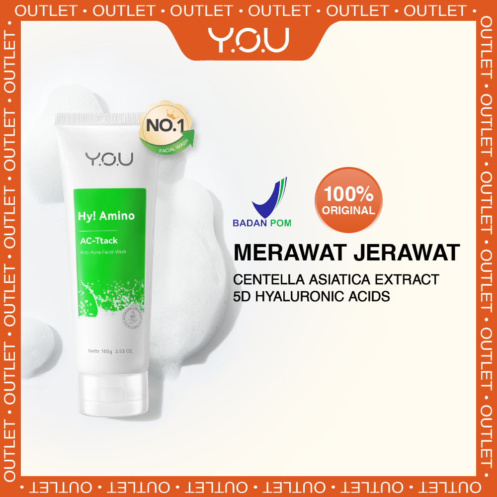 Jual 【OUTLET】YOU Hy! Amino Anti Acne Facial Wash Sabun Cuci Muka Acnes