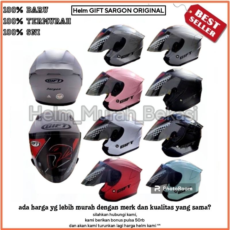 Jual Helm Gift Original Helm Gift Sargon Original Helm Half Face Dewasa