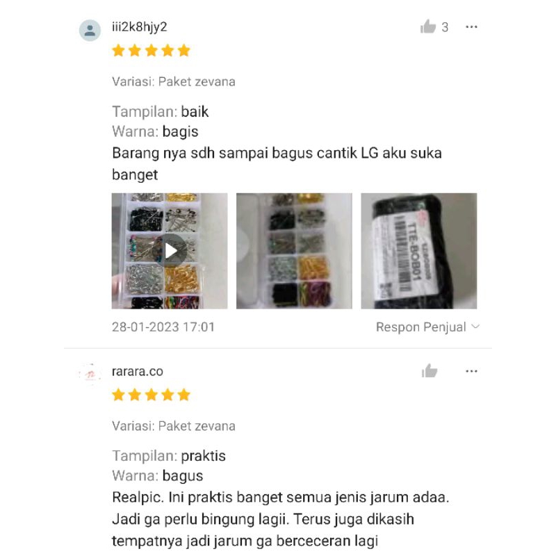 Jual Paket pins hijab zevana / hijab kit isi jarum pentul mini / peniti ...