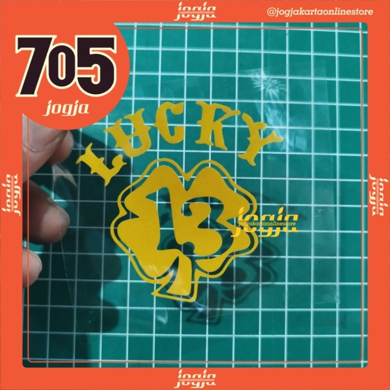 Jual Stiker Lucky 13 Cutting Sticker Lucky Thirteen | Shopee Indonesia