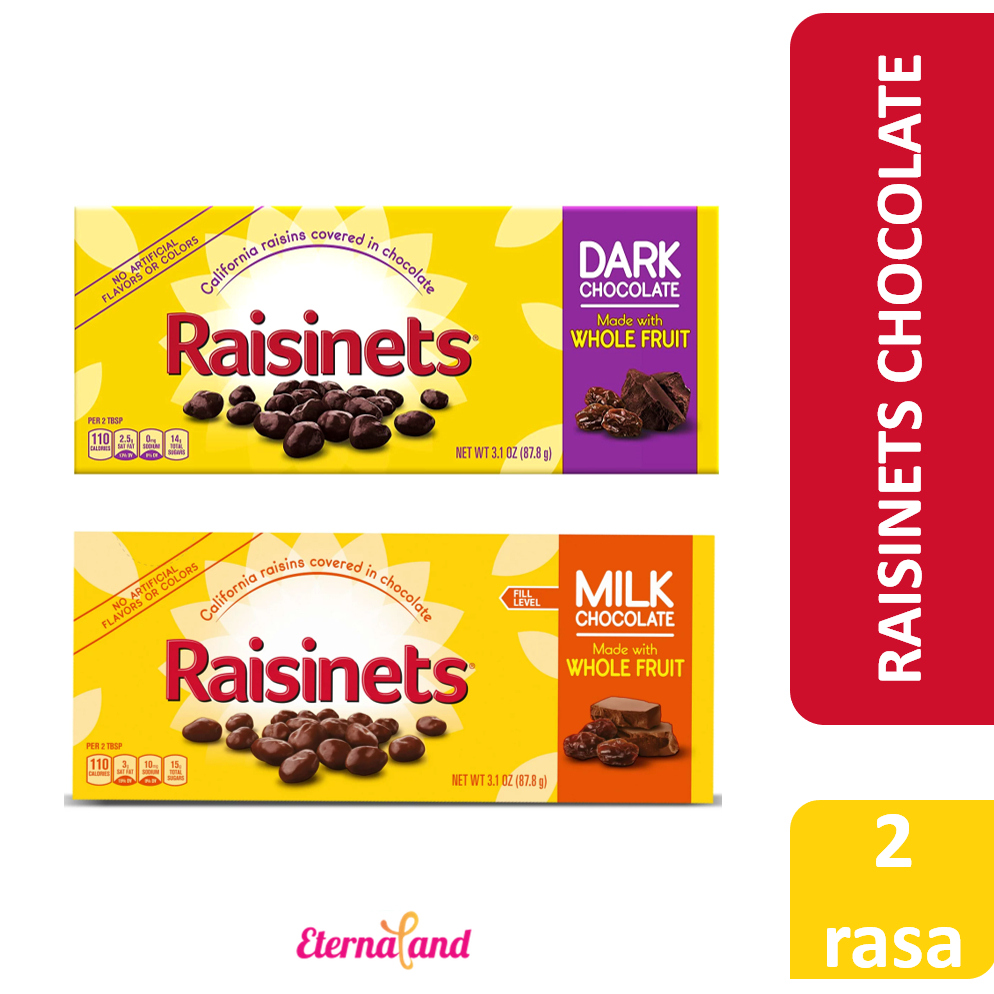 Jual Raisinets Chocolate Box 3.1 oz - cokelat raisinets impor usa ...