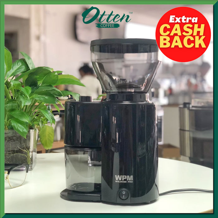 Jual Welhome Coffee Grinder Conical Burr with Timer ZD10T Black