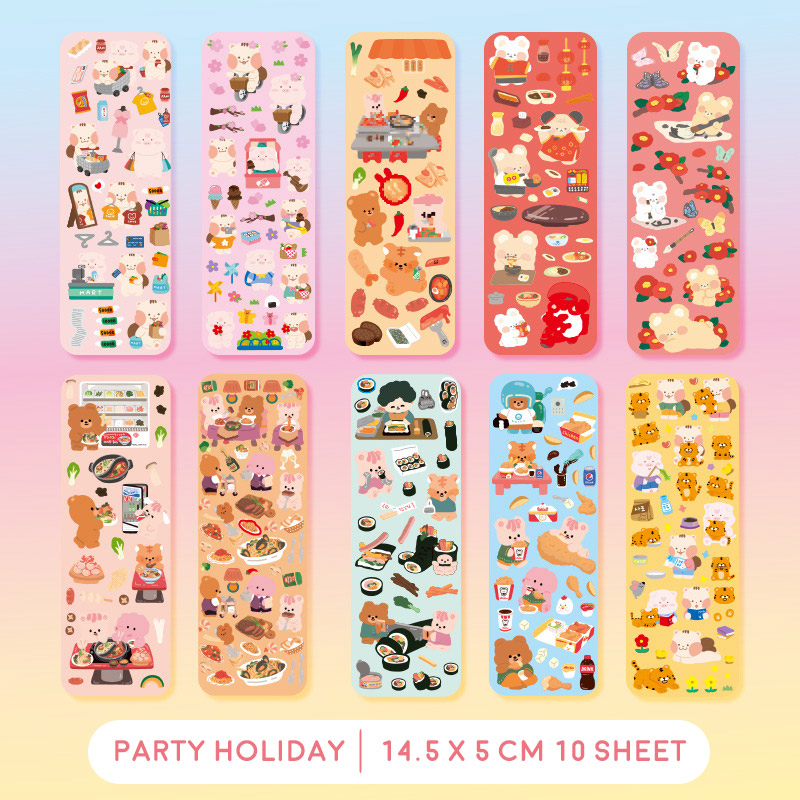 Jual Garden Day Pet Collection Diary Deco Stickers / Sticker Stiker ...