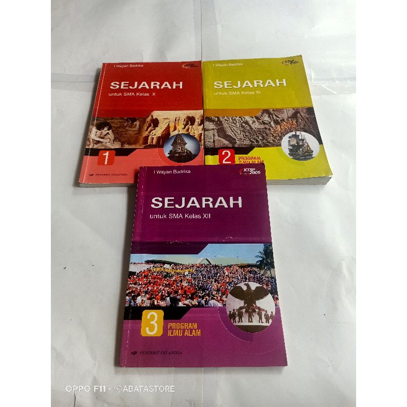 Jual BUKU SEJARAH SMA KLS X XI XII KTSP 2006 IPA I WAYAN BADRIKA ...