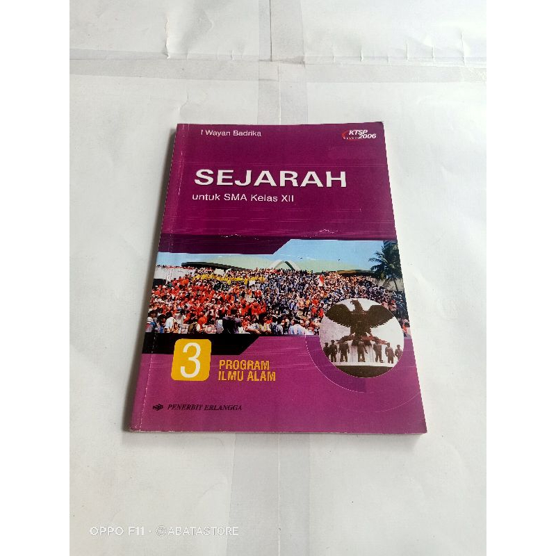 Jual BUKU SEJARAH SMA KLS X XI XII KTSP 2006 IPA I WAYAN BADRIKA ...