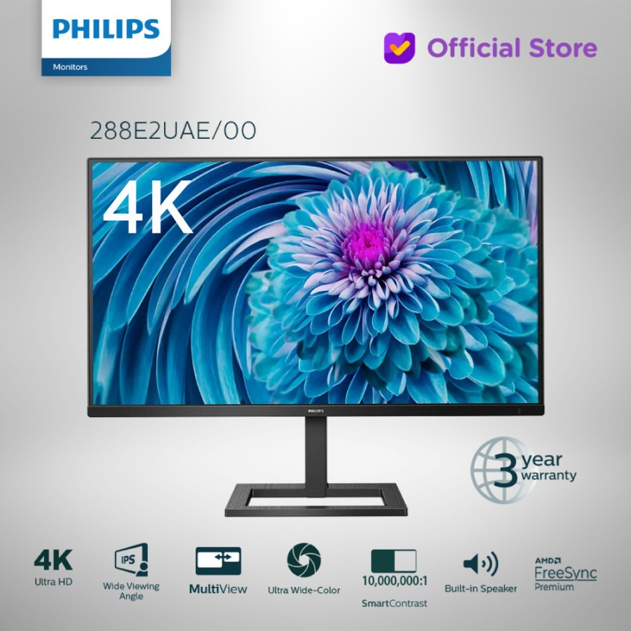 Jual Monitor Led Philips E Uae K Ips Hdmi Dp Usb Speaker Ergo