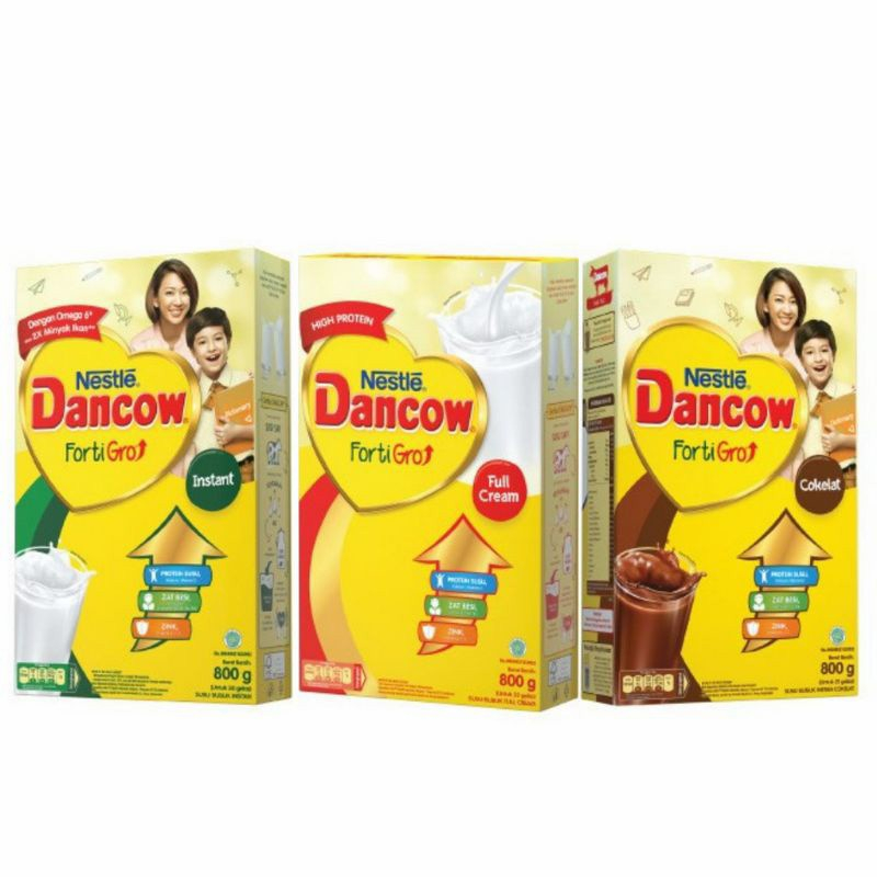 Jual Susu DANCOW FORTIGRO Rasa Instan Vanila \ Cokelat \ Full Cream Isi ...